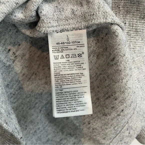 Banana Republic Textured Sweater Mens Light Gray Large - Picture 7 of 10